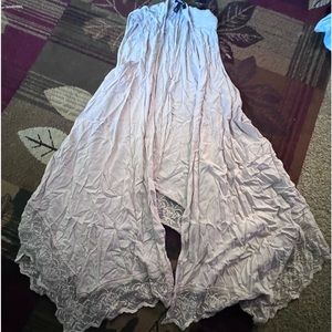 Flowy Lace Trim Vest